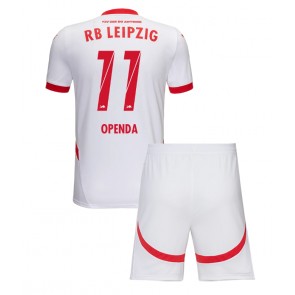 RB Leipzig Lois Openda #11 Dětské Domácí dres komplet 2024-25 Krátký Rukáv (+ trenýrky)